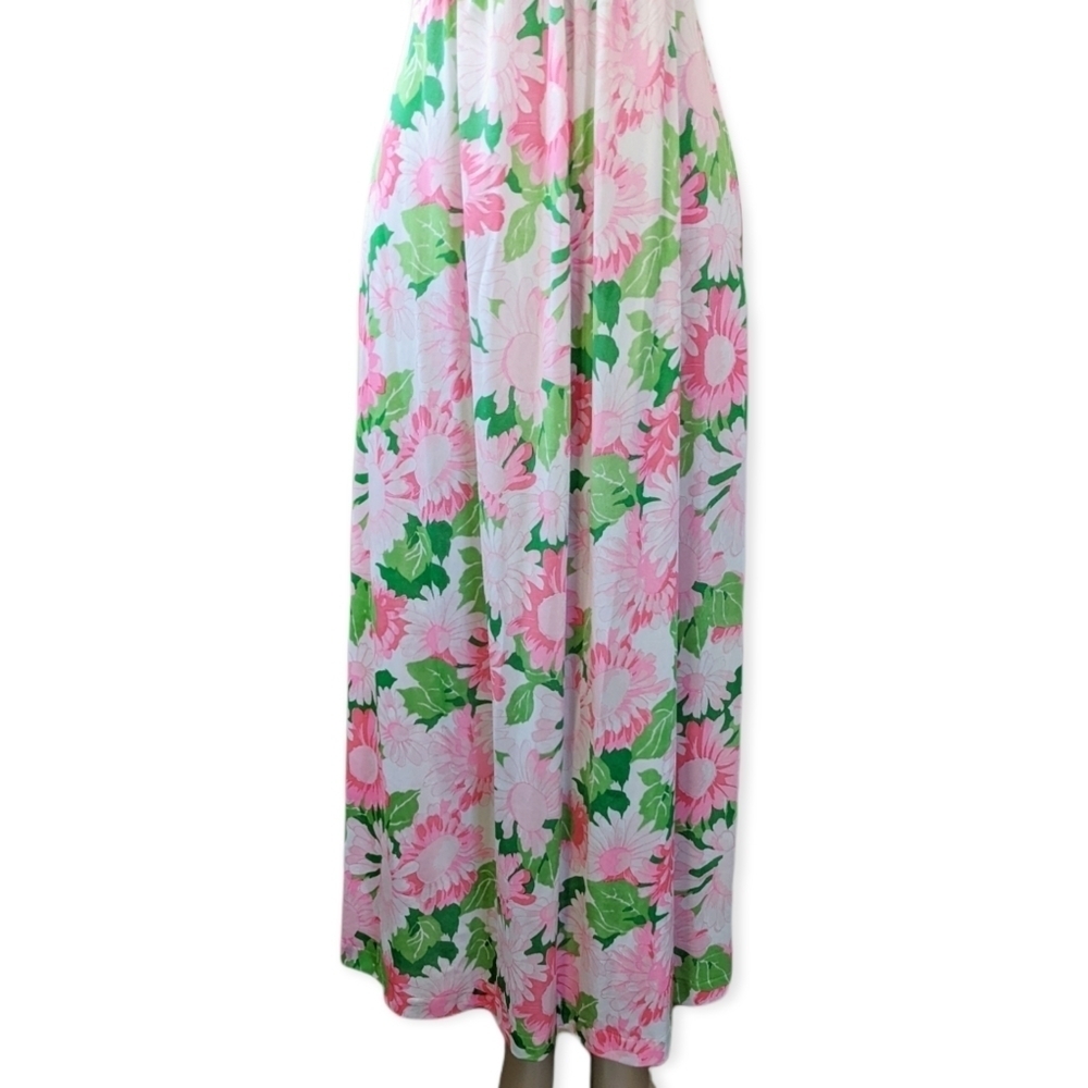 Vintage 70s Daisy Empire Waist Long Nightgown - Picture 6 of 15